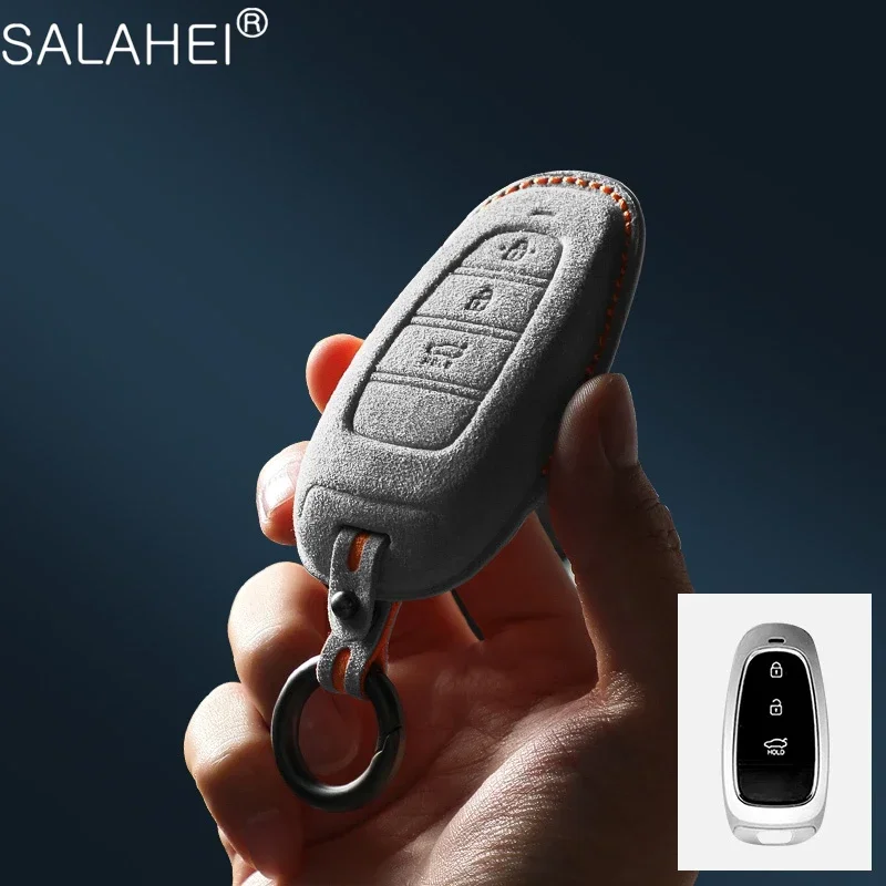 Car Key Holder Case Fob Cover For Hyundai Tucson Solaris Sonata Hybrid NEXO NX4 Santafe Dn8 3 Buttons 2020 2021 2022 Accessories
Car Key Holder Case Fob Cover For Hyundai Tucson Solaris Sonata Hybrid NEXO NX4 Santafe Dn8 3 Buttons 2020 2021 2022 Accessories