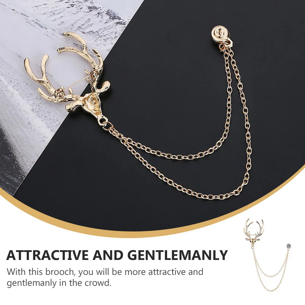 1Pcs Men Chain Brooch Pin Elegant Suit Breastpin with Rhinestones Formal Wear Lapel Decoration Birthday Christmas Gift Idea
1Pcs Men Chain Brooch Pin Elegant Suit Breastpin with Rhinestones Formal Wear Lapel Decoration Birthday Christmas Gift Idea
