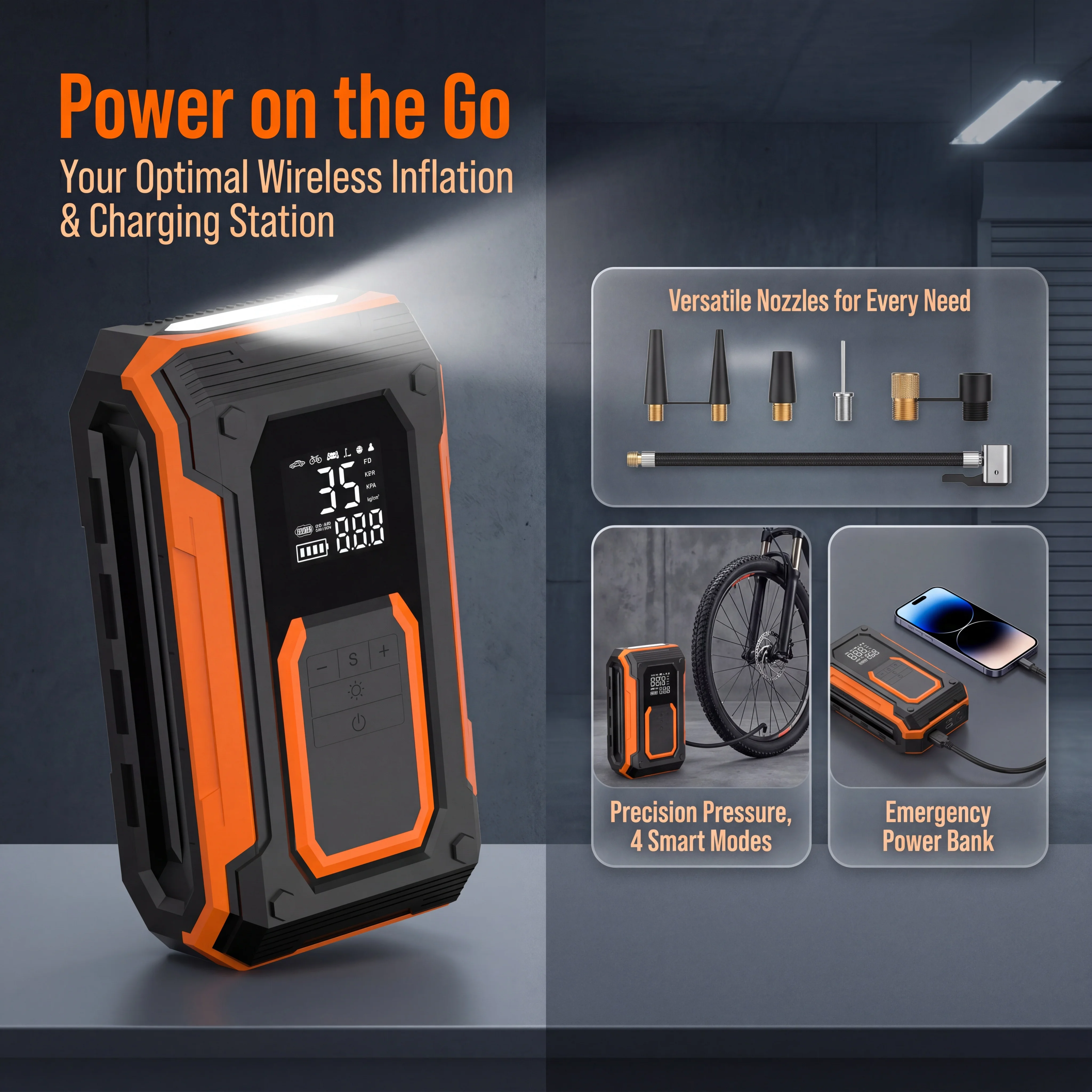 150 PSI PORTABLE TIRE INFLATOR Faster Inflation Speed LED Digital Display Auto-stop For Car Motorcycle ATV Bicycle Scooter Ball
150 PSI PORTABLE TIRE INFLATOR Faster Inflation Speed LED Digital Display Auto-stop For Car Motorcycle ATV Bicycle Scooter Ball