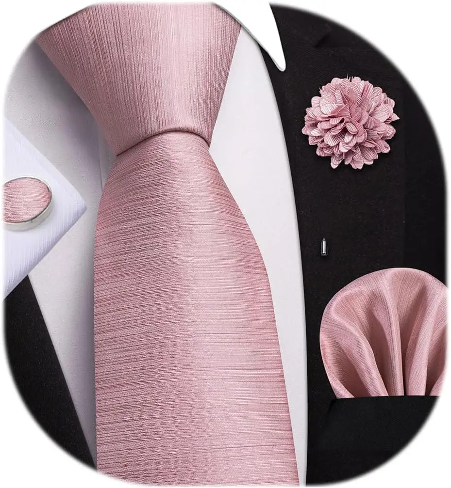 4PCS Men's Tie Set: Paisley Striped Floral Necktie, Pocket Square, Cufflinks, Lapel Pin for Wedding Party
4PCS Men's Tie Set: Paisley Striped Floral Necktie, Pocket Square, Cufflinks, Lapel Pin for Wedding Party