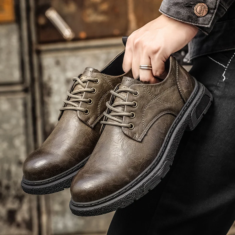 Handmade High Quality Genuine Leather Casual Shoes for Men Lace Up Outdoor Oxford Jogging Shoes Men Outdoor Daily Commute Shoes
Handmade High Quality Genuine Leather Casual Shoes for Men Lace Up Outdoor Oxford Jogging Shoes Men Outdoor Daily Commute Shoes