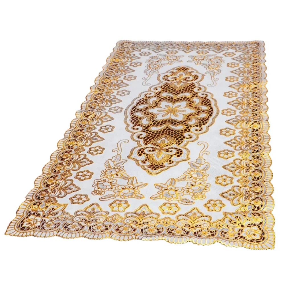 PVC Place Mat Hollow Coffee Table Mat Tablecloth Gold Silver Place Mat Table Runner Anti Fading Stain Resist Wedding Party Decor
PVC Place Mat Hollow Coffee Table Mat Tablecloth Gold Silver Place Mat Table Runner Anti Fading Stain Resist Wedding Party Decor