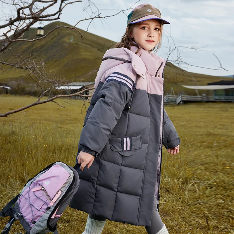 New Children's Knee Down Jacket Girls Medium and Long Foreign Style Thickened Winter Coat
New Children's Knee Down Jacket Girls Medium and Long Foreign Style Thickened Winter Coat