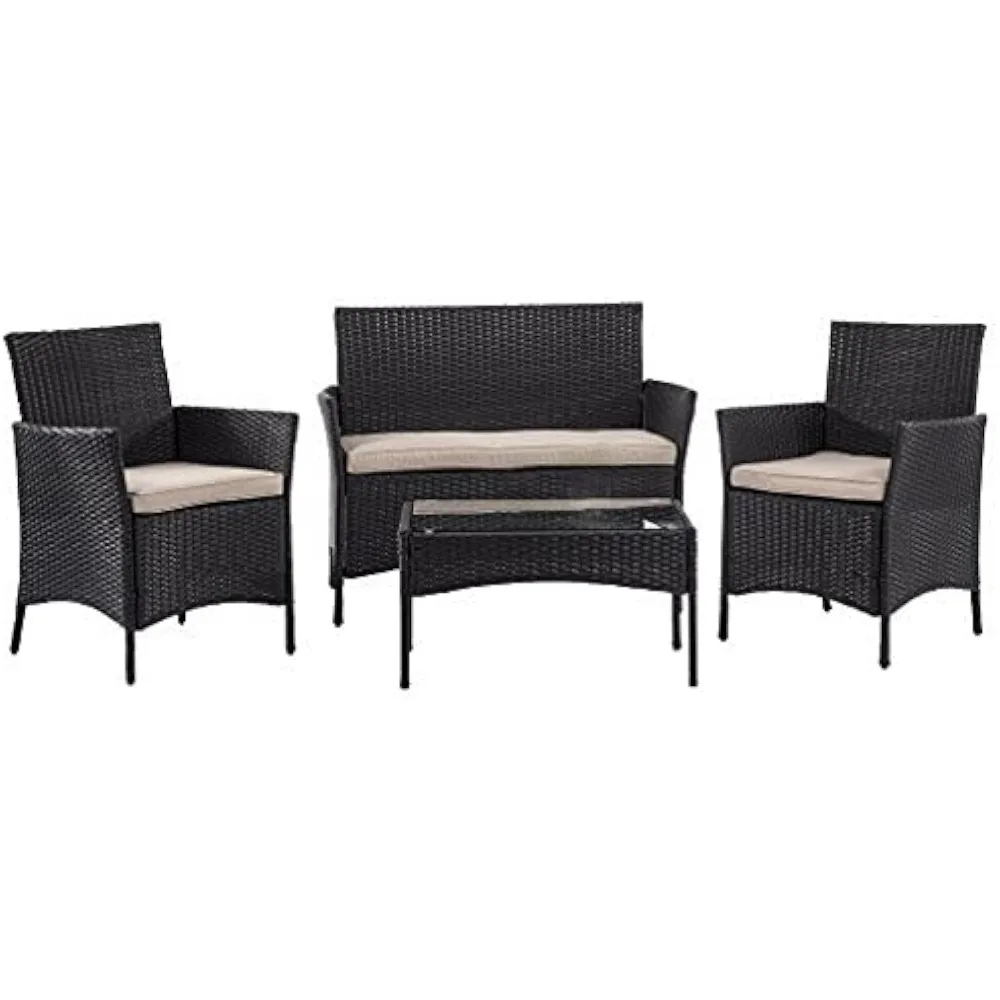 Outdoor Patio Furniture Sets 4 Pieces Patio Set Rattan Chair Wicker Sofa Conversation Set Patio Chair for Backyard Lawn Porch P
Outdoor Patio Furniture Sets 4 Pieces Patio Set Rattan Chair Wicker Sofa Conversation Set Patio Chair for Backyard Lawn Porch P