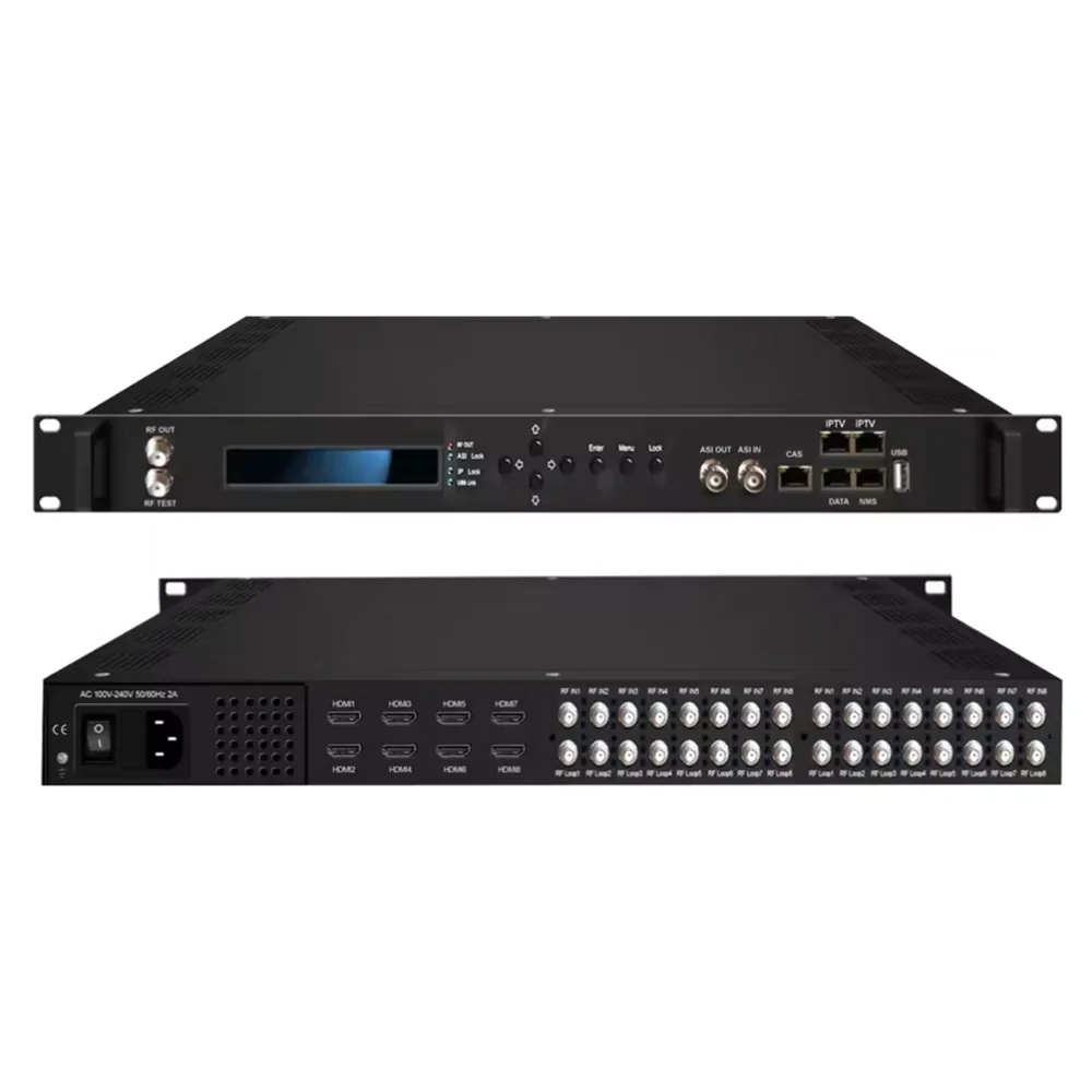 16-канальный IP-модулятор. Энкодер-тюнер-IP RF-модулятор DVB-T ATSC ISDBT DVB-C dvb-s2 Потоковое передание HLS RTMP rtsp srt udp
16-канальный IP-модулятор. Энкодер-тюнер-IP RF-модулятор DVB-T ATSC ISDBT DVB-C dvb-s2 Потоковое передание HLS RTMP rtsp srt udp