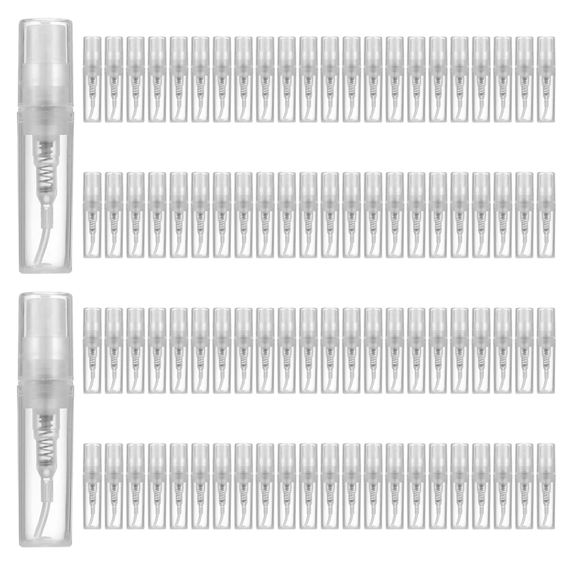 Mini Transparent 2 ML Spray Plastic Bottle Spray Perfume Empty Sample Bottle Suitable For Travel Party 90Pcs
Mini Transparent 2 ML Spray Plastic Bottle Spray Perfume Empty Sample Bottle Suitable For Travel Party 90Pcs
