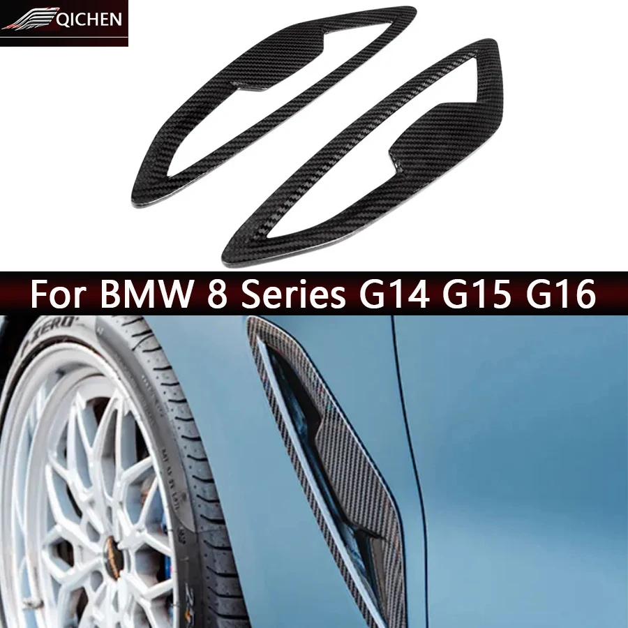 For BMW 8 Series G14 G15 G16 840i 830i 850 2017+ Dry Carbon Fiber 2PCS / Set Auto Fender Side Air Vent Outlet Cover Trim Fit
For BMW 8 Series G14 G15 G16 840i 830i 850 2017+ Dry Carbon Fiber 2PCS / Set Auto Fender Side Air Vent Outlet Cover Trim Fit