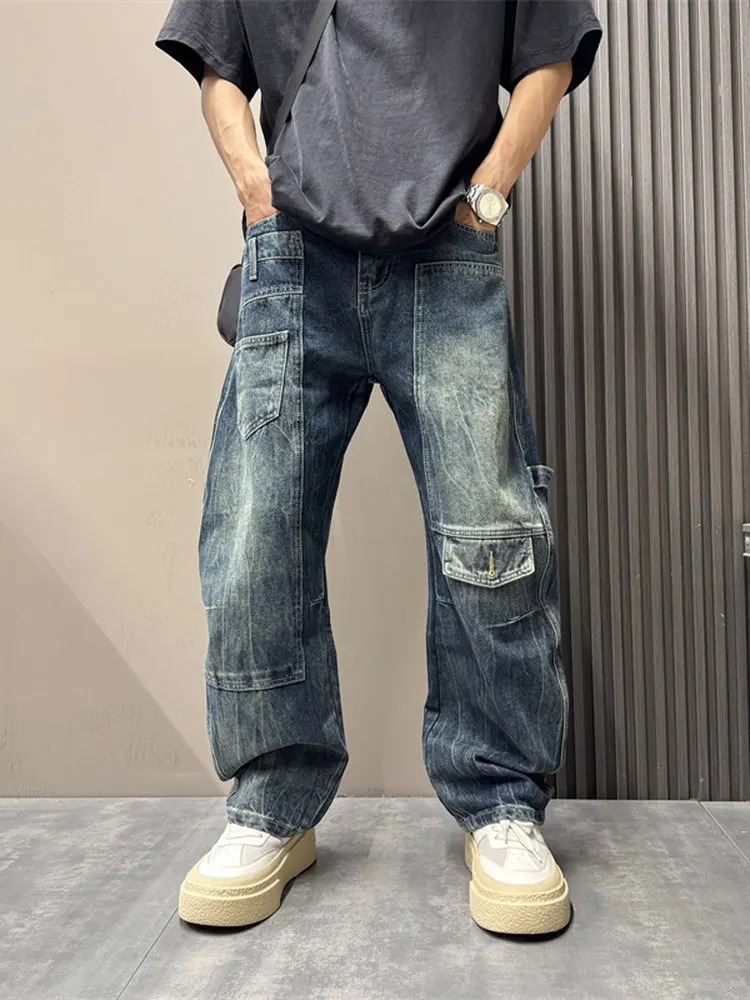 American Retro Patchwork Workwear Jeans Men's Spring Trend High Street Design Loose Straight Blade Pants Men's Clothing
American Retro Patchwork Workwear Jeans Men's Spring Trend High Street Design Loose Straight Blade Pants Men's Clothing