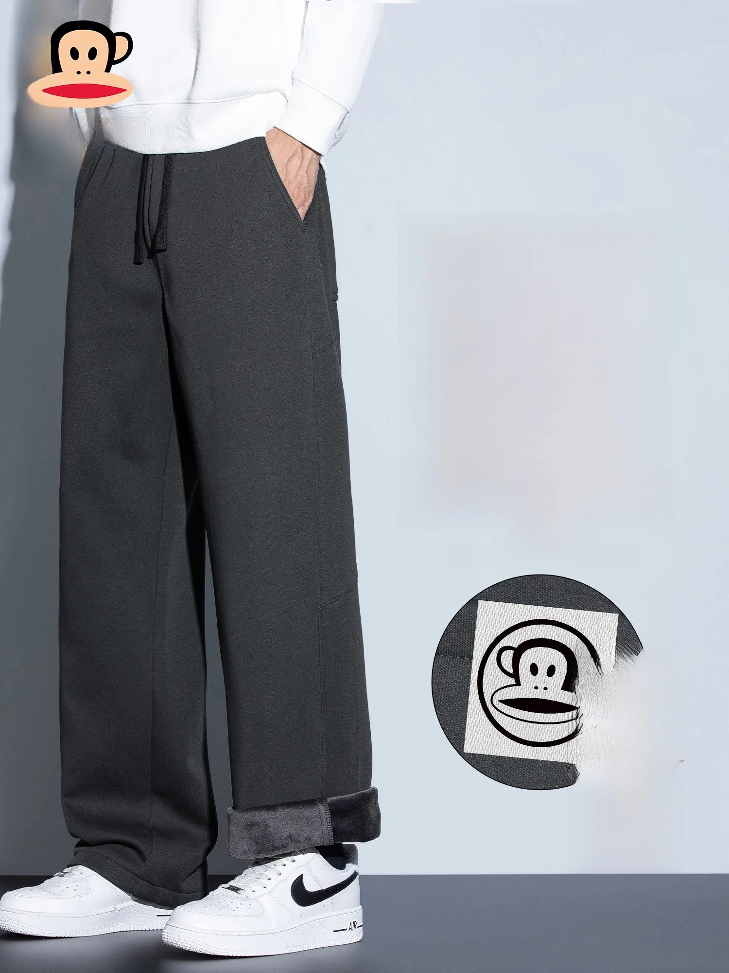 Мужские зимние повседневные брюки Paul Frank с флисовой подкладкой, утепленные, прямого кроя, вязаные, свободные, в американском стиле
Мужские зимние повседневные брюки Paul Frank с флисовой подкладкой, утепленные, прямого кроя, вязаные, свободные, в американском стиле