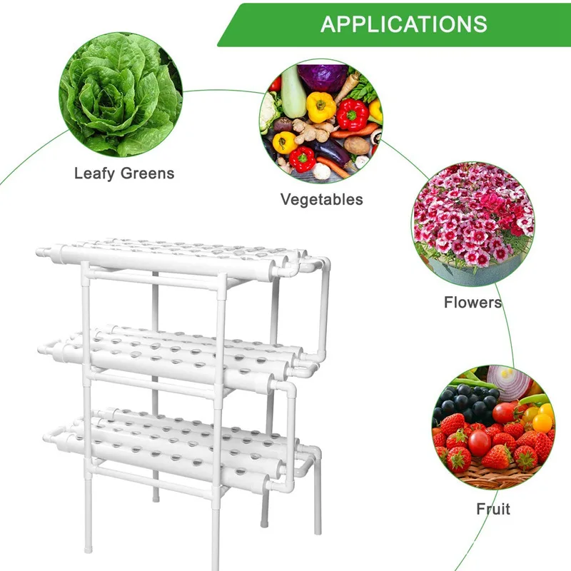 Pipe planting rack DIY hydroponics soilless cultivation home gardening PVC pipe multi-layer vegetable planting equipment
Pipe planting rack DIY hydroponics soilless cultivation home gardening PVC pipe multi-layer vegetable planting equipment