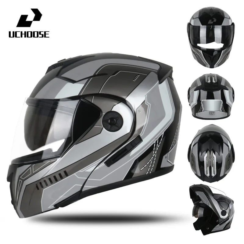Motorcycle Flip Helmets Unisex Racing Modular Dual Lens Motorcycle Helmet Full Face Safe Helmet Men Adult Women Cascos Para Moto
Motorcycle Flip Helmets Unisex Racing Modular Dual Lens Motorcycle Helmet Full Face Safe Helmet Men Adult Women Cascos Para Moto