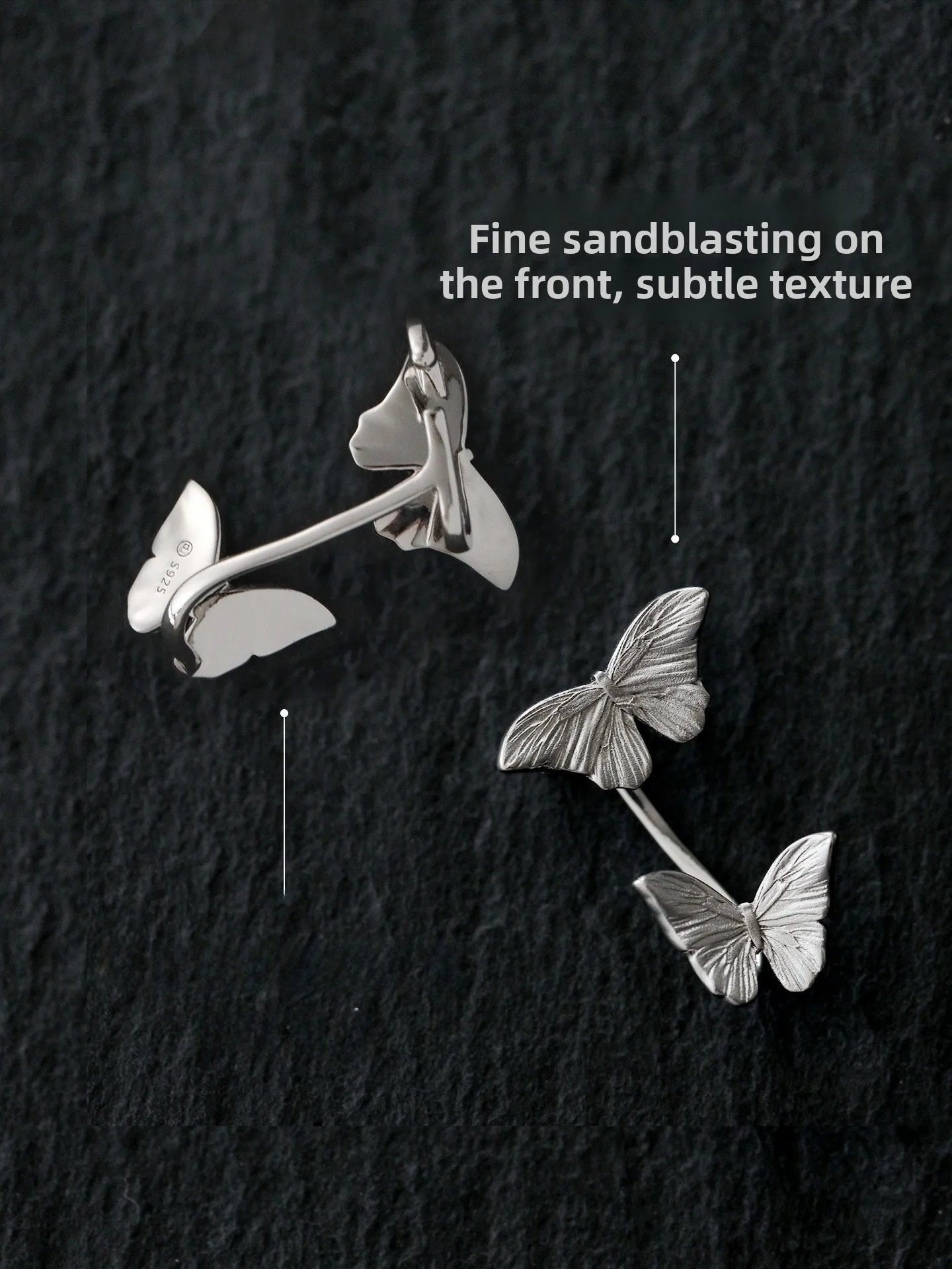 Ear Cuff Pure Silver Matte Finish No Piercing Required Women's Fashion Jewelry Gift for Various Occasions
Ear Cuff Pure Silver Matte Finish No Piercing Required Women's Fashion Jewelry Gift for Various Occasions