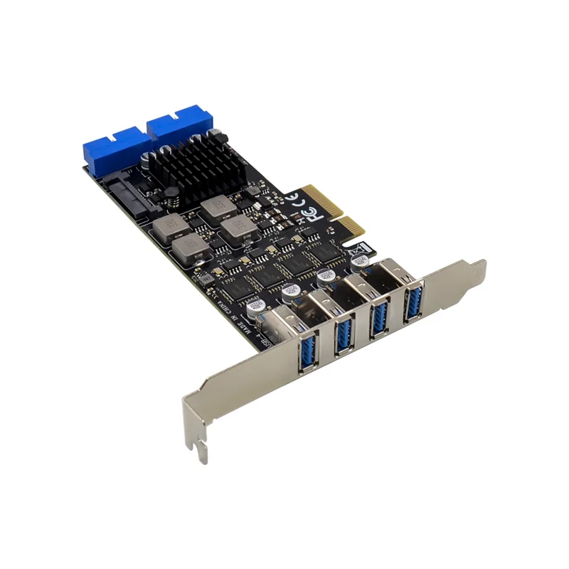 ABT-ST668 Pcie X4 NEC720201 4-канальная/8-портовая карта преобразователя промышленного управления USB3.0, как показано на рисунке печатной платы
ABT-ST668 Pcie X4 NEC720201 4-канальная/8-портовая карта преобразователя промышленного управления USB3.0, как показано на рисунке печатной платы
