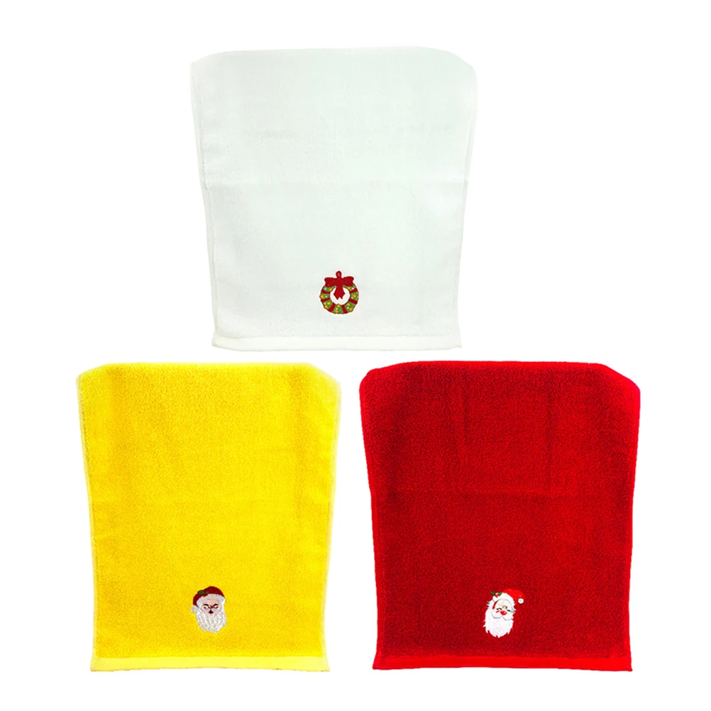 3 Pcs Christmas Embroidery Cotton Towels Soft Breathable High quality Material Practical Daily Use Holiday Gifts
3 Pcs Christmas Embroidery Cotton Towels Soft Breathable High quality Material Practical Daily Use Holiday Gifts