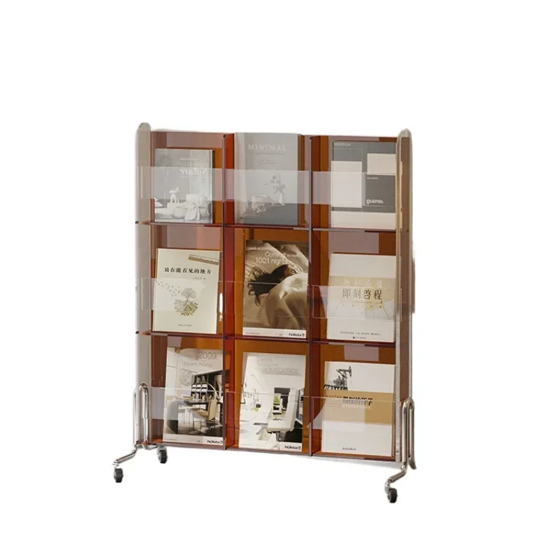 Display floor-to-ceiling light luxury multi-layer bookshelf removable modern simple newspaper rack storage CD rack
Display floor-to-ceiling light luxury multi-layer bookshelf removable modern simple newspaper rack storage CD rack