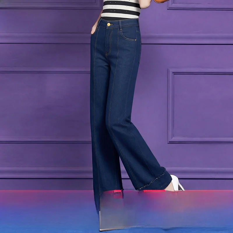 High Waist Draped Denim Jeans Women's Summer Fashion Design Straight Loose Wide Leg Pants Long Trousers Cotton Blend Elasticity
High Waist Draped Denim Jeans Women's Summer Fashion Design Straight Loose Wide Leg Pants Long Trousers Cotton Blend Elasticity