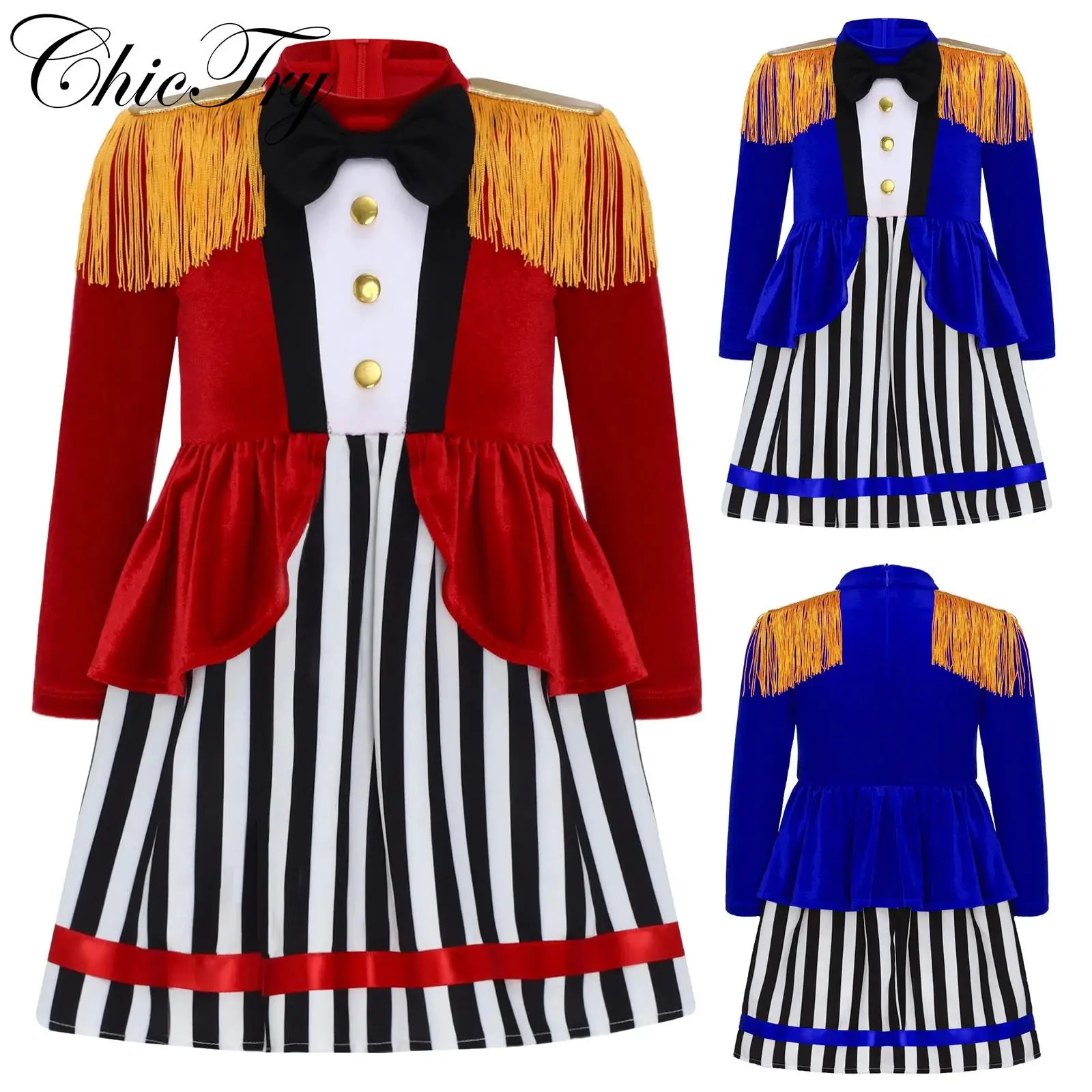 Infant Toddler Circus Ringmaster Costume Halloween Cosplay Party Dress Long Sleeve Shoulder Tassels Epaulets Carnival Dress Up
Infant Toddler Circus Ringmaster Costume Halloween Cosplay Party Dress Long Sleeve Shoulder Tassels Epaulets Carnival Dress Up