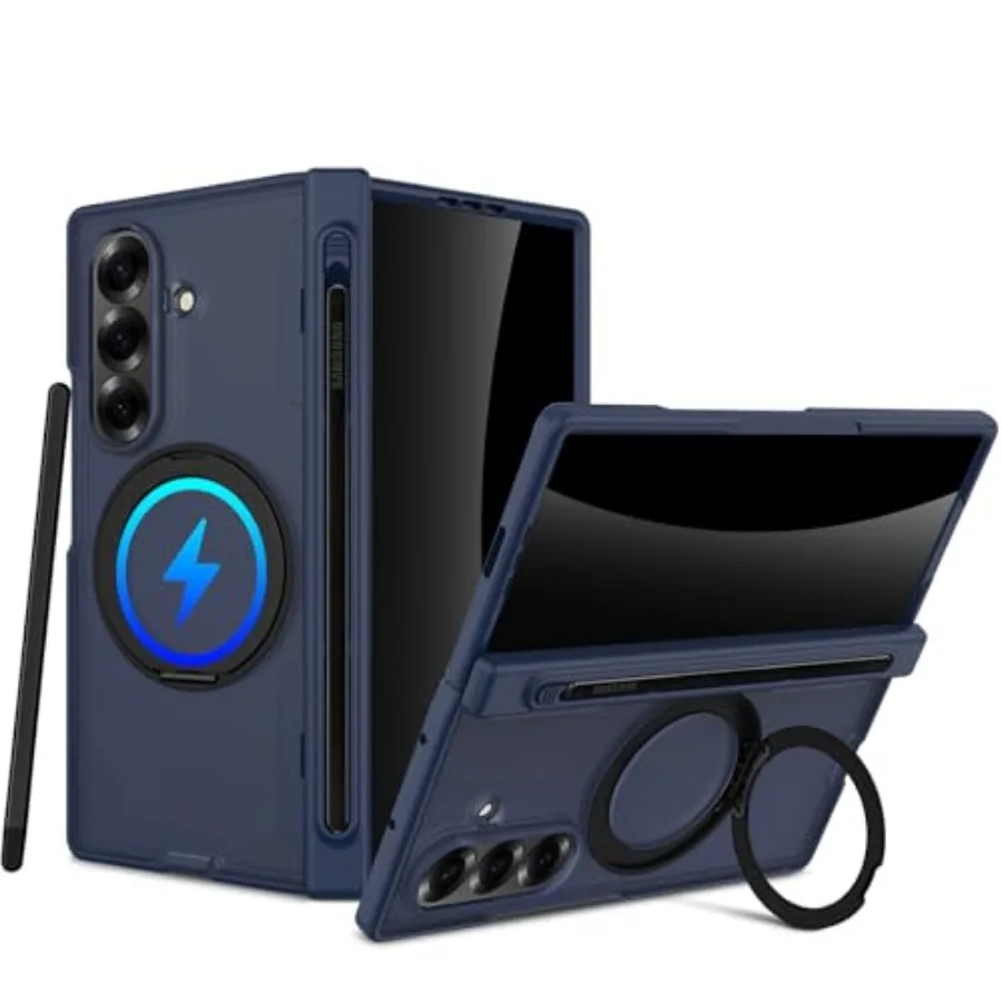 Чехол для Samsung Galaxy Z Fold 7 с держателем для S Pen и стилусом, магнитным кольцом-подставкой, совместимый с MagSafe, с защитой конфиденциальности экрана
Чехол для Samsung Galaxy Z Fold 7 с держателем для S Pen и стилусом, магнитным кольцом-подставкой, совместимый с MagSafe, с защитой конфиденциальности экрана
