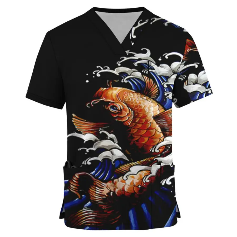 Summer new men's vibrant animal V-neck versatile short sleeved workwear with contrasting colors
Summer new men's vibrant animal V-neck versatile short sleeved workwear with contrasting colors
