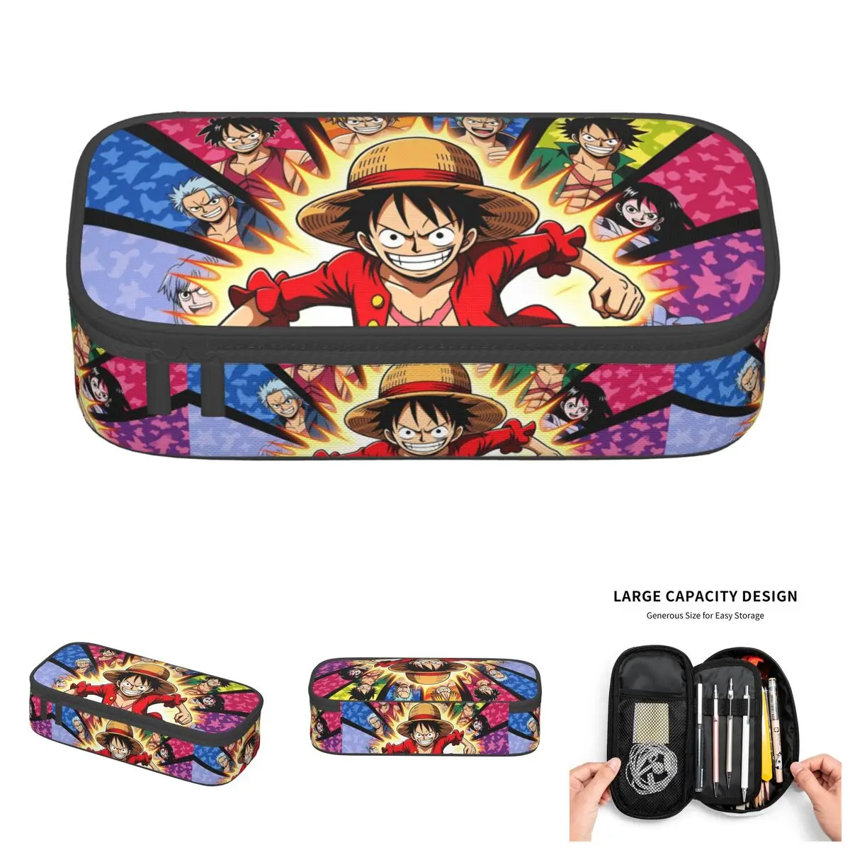 Luffy One Piece Roronoa Zoro Nico Robin Pencil Case for Boys Girls Nami Usopp Franky Pen Box Bag School Accessories
Luffy One Piece Roronoa Zoro Nico Robin Pencil Case for Boys Girls Nami Usopp Franky Pen Box Bag School Accessories