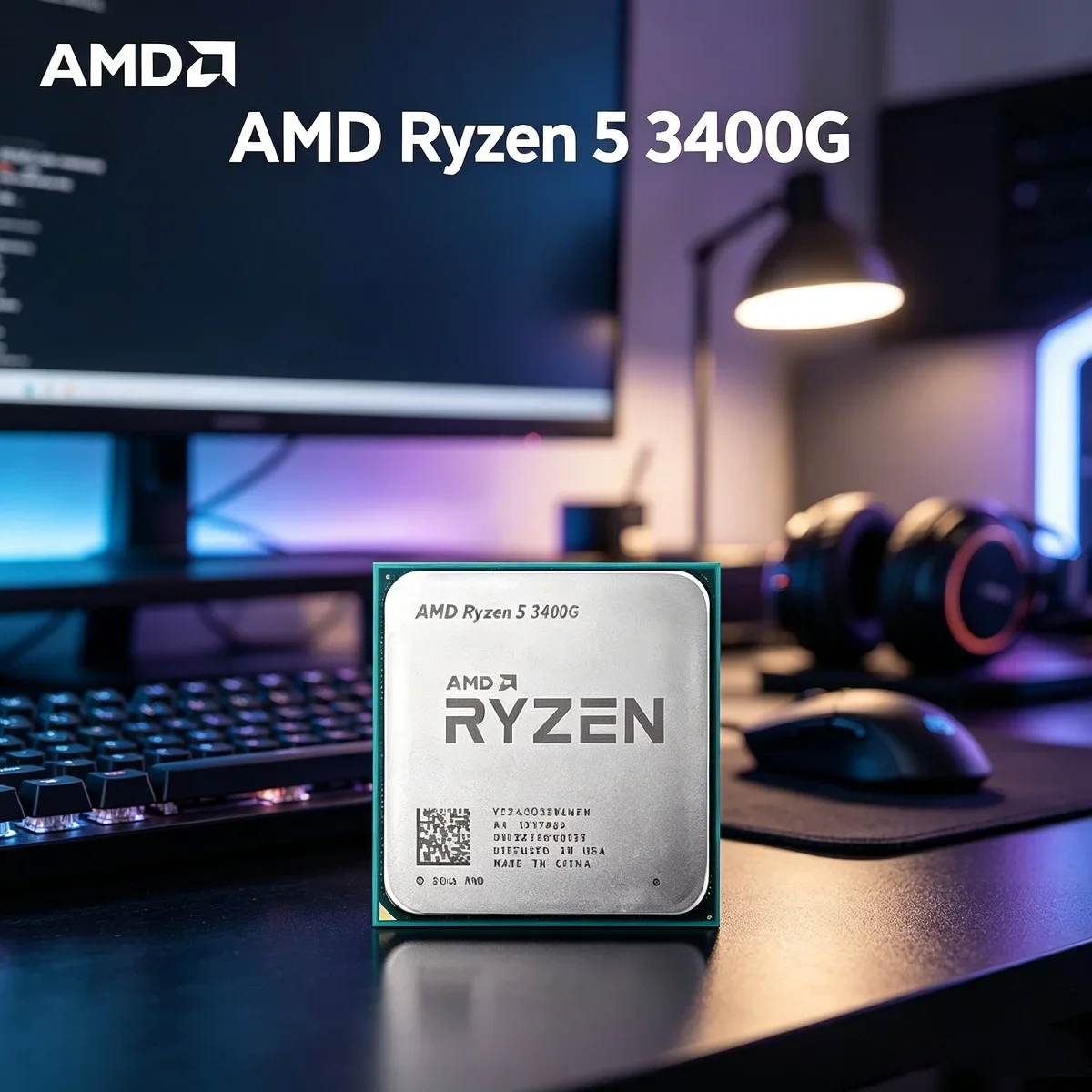 AMD Ryzen 5 3400G Socket AM4 Gaming Processor R5 3400G DDR4 4-Core 8-Thread PCIe 3.0 New CPU TDP 65W but without cooler
AMD Ryzen 5 3400G Socket AM4 Gaming Processor R5 3400G DDR4 4-Core 8-Thread PCIe 3.0 New CPU TDP 65W but without cooler