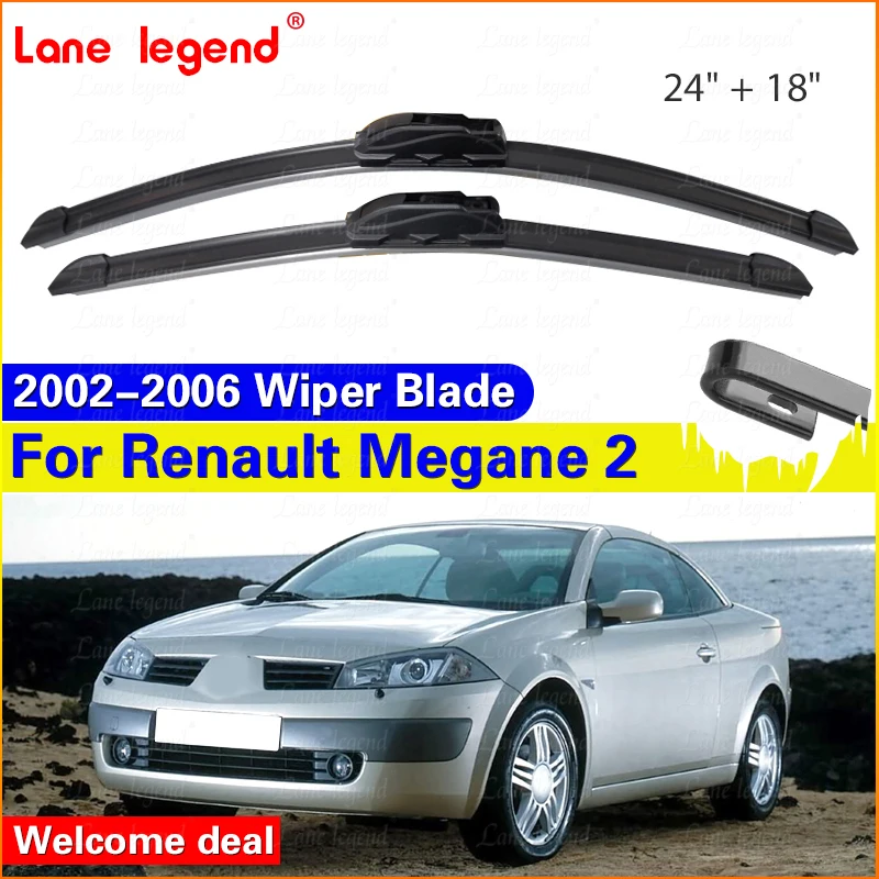 For Renault Megane 2 2002-2006 Car Windshield Wiper Blades U-type Soft Rubber Frameless Bracketless Car Wipers 24"+18"
For Renault Megane 2 2002-2006 Car Windshield Wiper Blades U-type Soft Rubber Frameless Bracketless Car Wipers 24"+18"