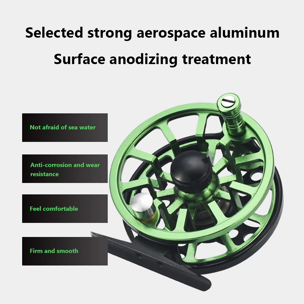 Fly Fishing Reel 2+1BB OutdoorFishing Reel Metal Sea Fishing Gear CNC-machined Aluminum Alloy Fly Fishing Reel With 8KG Max Drag
Fly Fishing Reel 2+1BB OutdoorFishing Reel Metal Sea Fishing Gear CNC-machined Aluminum Alloy Fly Fishing Reel With 8KG Max Drag