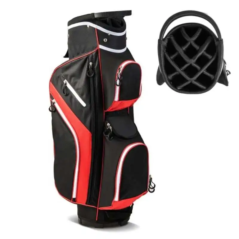 Golf Cart Bag with 14 Way Top Dividers-Red
Golf Cart Bag with 14 Way Top Dividers-Red