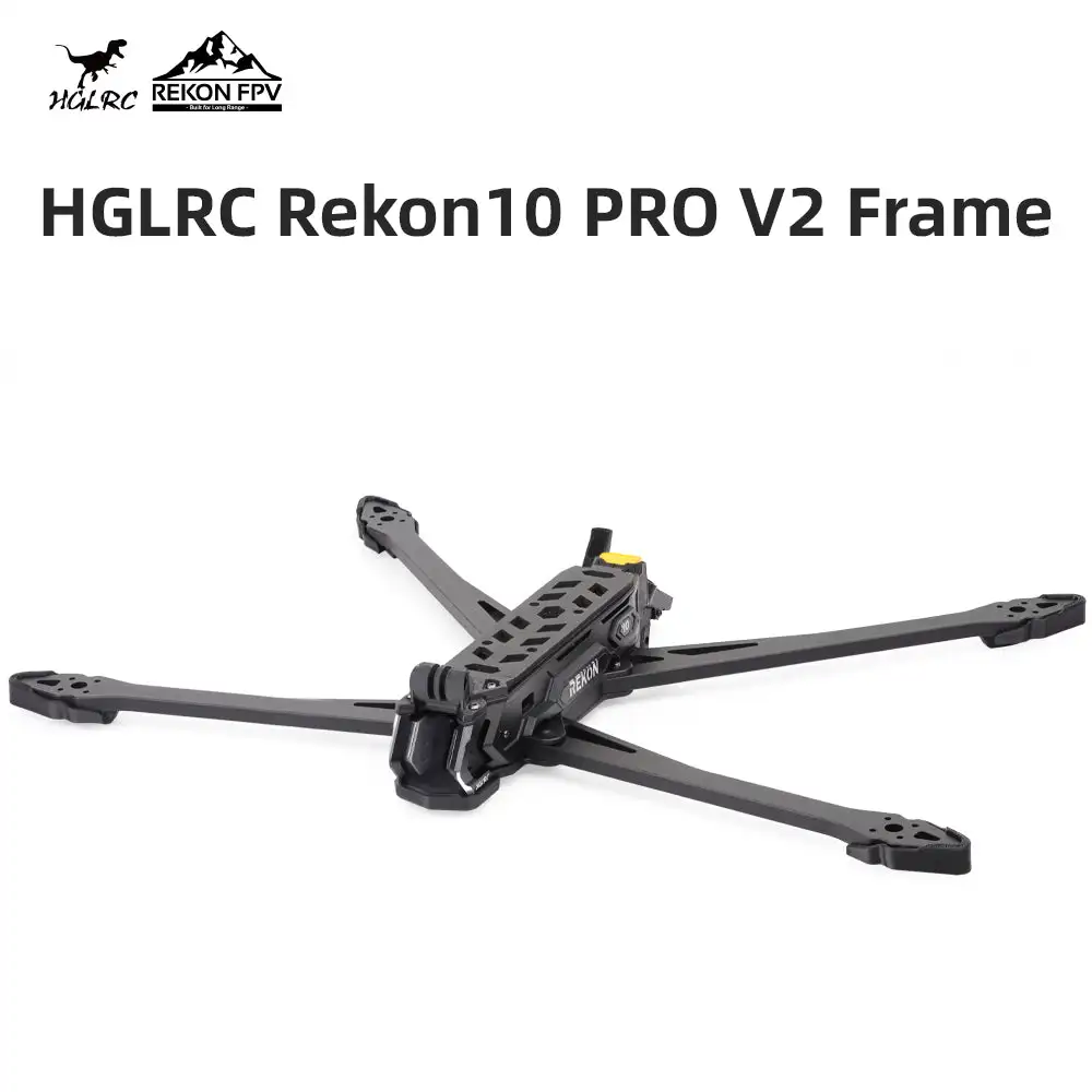HGLRC Rekon10 PRO V2 10inch Long-Range Frame Compatible with O4
HGLRC Rekon10 PRO V2 10inch Long-Range Frame Compatible with O4