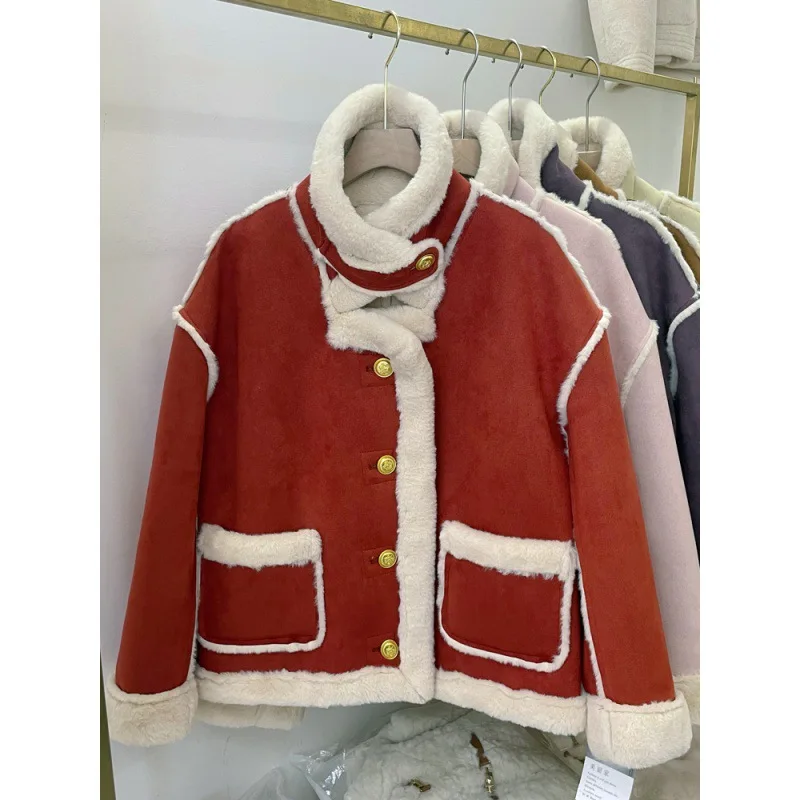 Women Fashion Velvet Jacket Female Vintage Spring Winter Stand Collar Coats Single Breasted Jacket Coat Ladies Chic Outerwear
Women Fashion Velvet Jacket Female Vintage Spring Winter Stand Collar Coats Single Breasted Jacket Coat Ladies Chic Outerwear