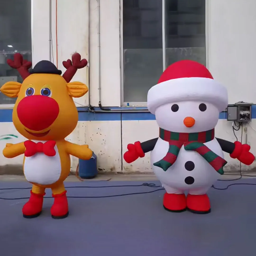 Giant Inflatable Snowman Reindeer Christmas Costume Walking Mascot For Holiday Party Parade Outdoor Decor Parade Prop
Giant Inflatable Snowman Reindeer Christmas Costume Walking Mascot For Holiday Party Parade Outdoor Decor Parade Prop
