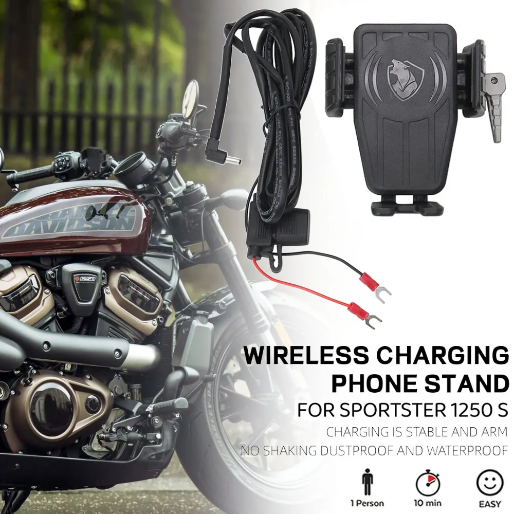 Motorcycle GPS Phone Holder 15W Wireless Charger Navigation Bracket For Sportster S 1250 RH1250 RH 1250 2021 2022
Motorcycle GPS Phone Holder 15W Wireless Charger Navigation Bracket For Sportster S 1250 RH1250 RH 1250 2021 2022