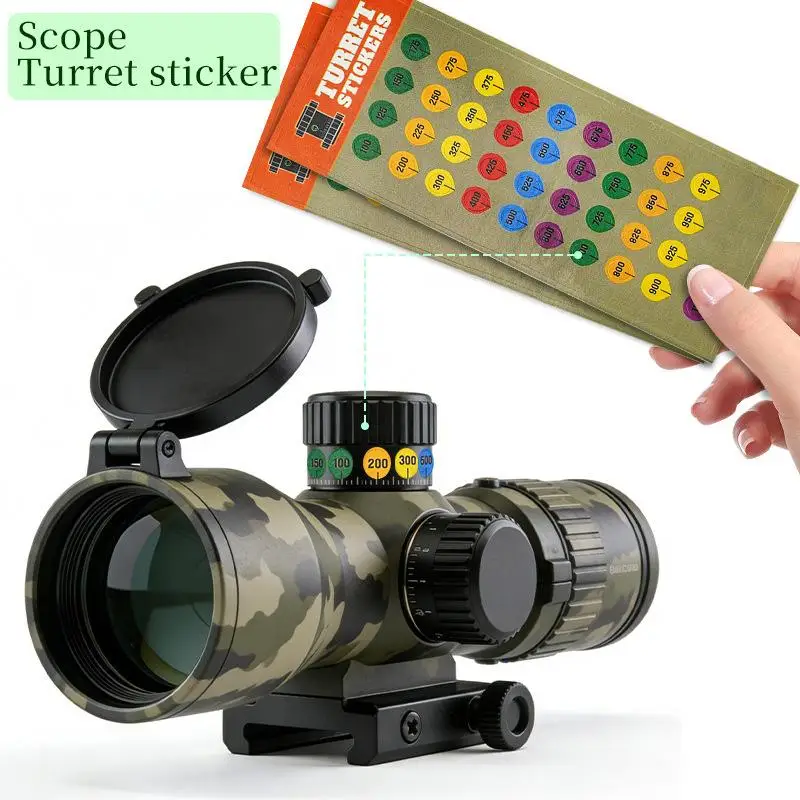 High Quality Dope Stickers For Rifle Scope Turrets, Perfect For Long Distance Shooters, Pack Of 10