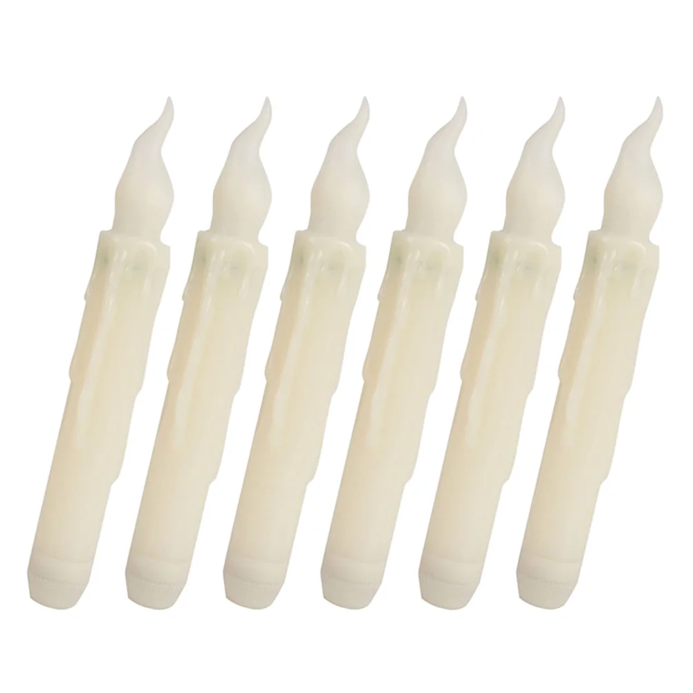 6pcs Electronic Candles LED Lights Long Taper Realistic Flickering Flameless Party Decorations Safe Night Lamp
6pcs Electronic Candles LED Lights Long Taper Realistic Flickering Flameless Party Decorations Safe Night Lamp