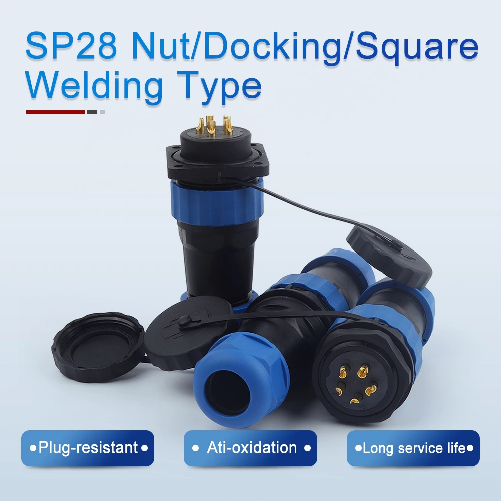 SP28 Nut/Docking/Square Waterproof Connector IP68 Industrial Welding Type Outdoor Panel Mounted 2-26 Pin Aviation Plug Socket
SP28 Nut/Docking/Square Waterproof Connector IP68 Industrial Welding Type Outdoor Panel Mounted 2-26 Pin Aviation Plug Socket