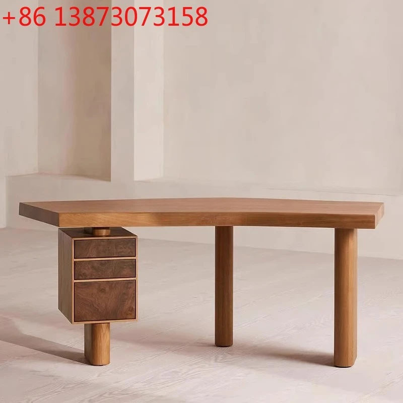 Black walnut shaped desk writing desk ash wood study computer desk workbench
Black walnut shaped desk writing desk ash wood study computer desk workbench