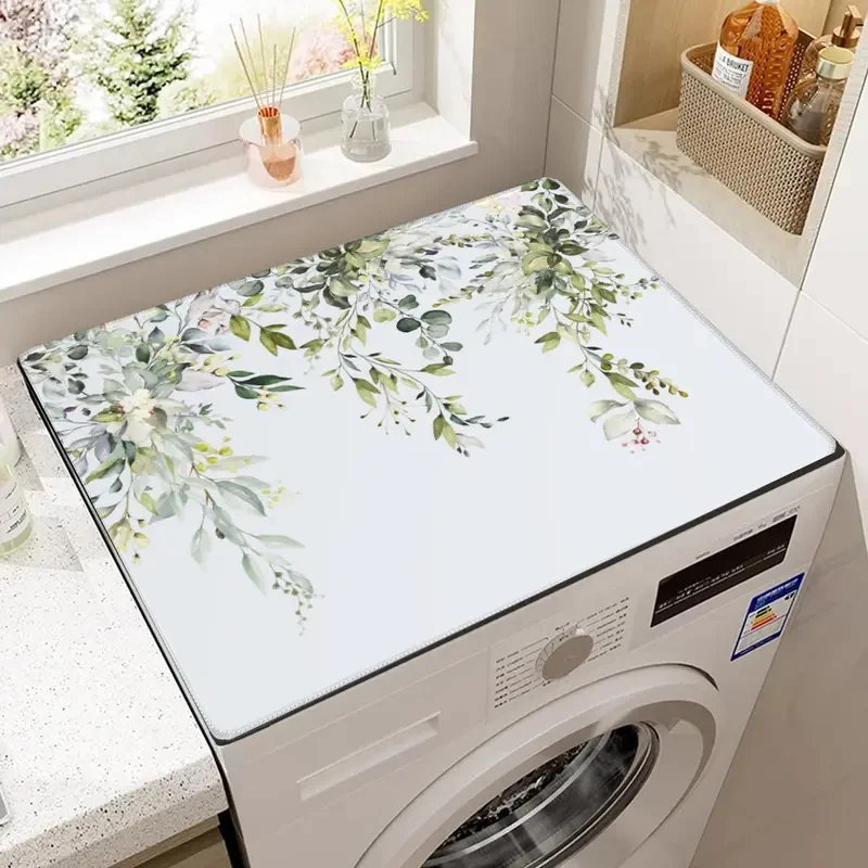 Sage Leaf Plant Pattern Washing Machine Dust Cover Non Slip Washer Dryer Top Protector Mat Home Decor Laundry Room Accessory
Sage Leaf Plant Pattern Washing Machine Dust Cover Non Slip Washer Dryer Top Protector Mat Home Decor Laundry Room Accessory