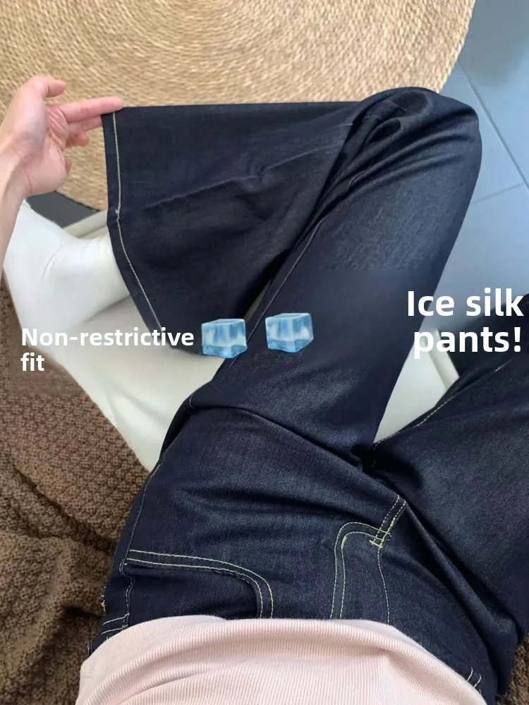 Джинсы женские широкие из тонкого шелка Deep Blue, большие размеры, для полных женщин, с высокой талией, утягивающие, из ледяного шелка, расклешенные
Джинсы женские широкие из тонкого шелка Deep Blue, большие размеры, для полных женщин, с высокой талией, утягивающие, из ледяного шелка, расклешенные