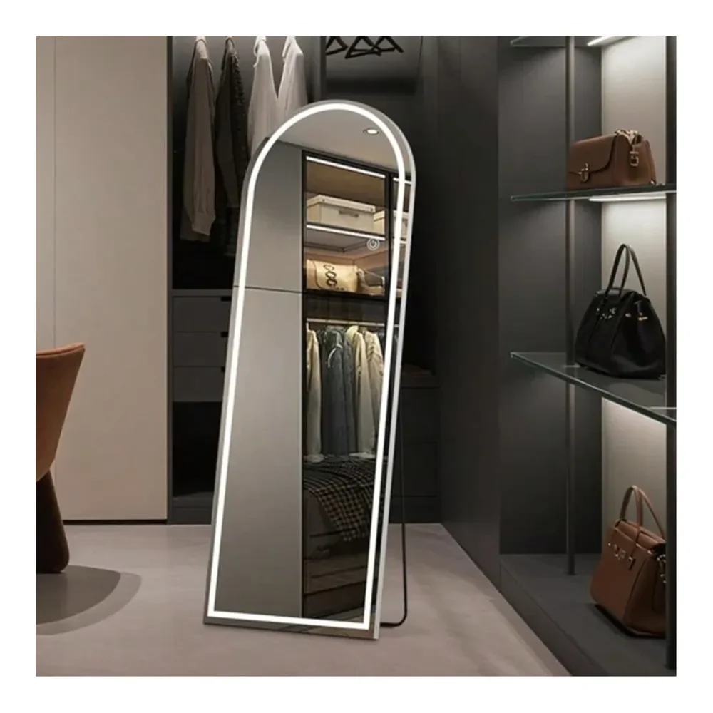 Arched Full Length Mirror With Lights, 20 63 LED Mirror Full Length With Stands, Free Standing Wall Mounted Leaning Full Body A
Arched Full Length Mirror With Lights, 20 63 LED Mirror Full Length With Stands, Free Standing Wall Mounted Leaning Full Body A