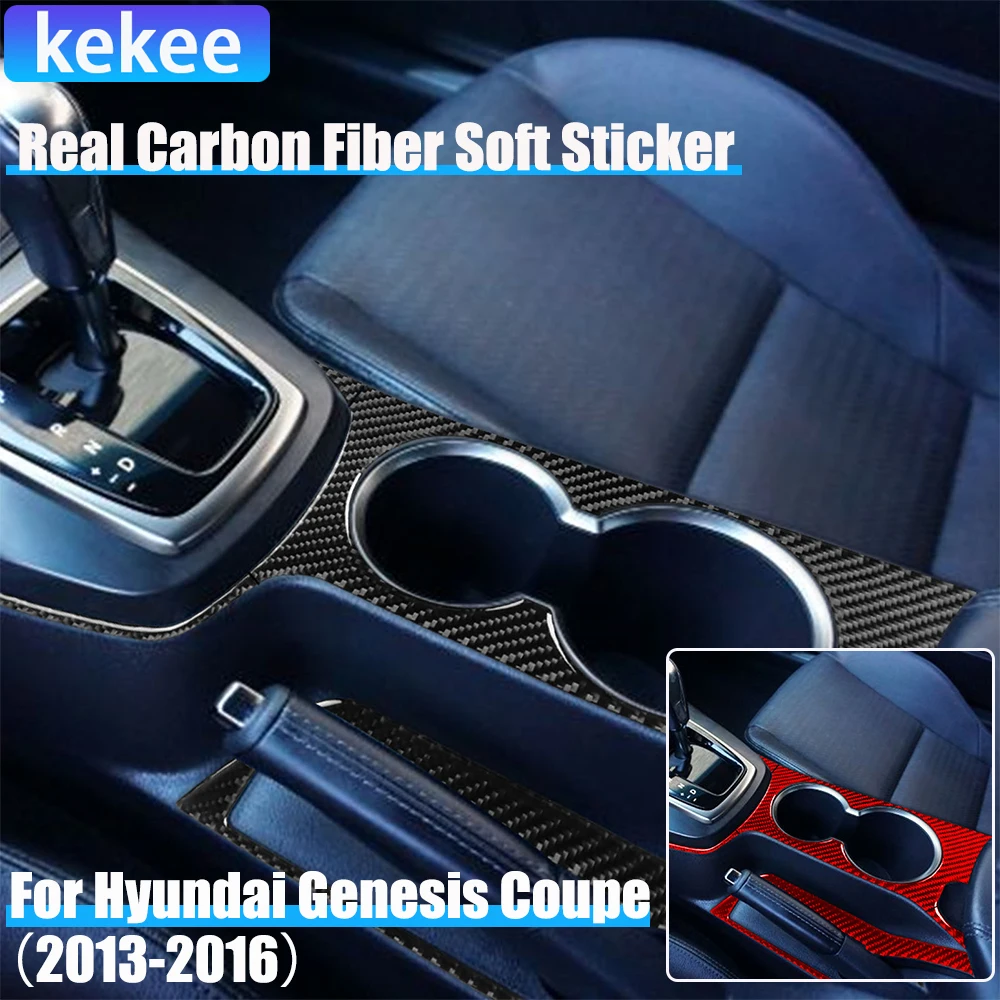 Real Carbon Fiber Car Accessories Center Cup Holder Decorative Cover Soft Sticker For Hyundai Genesis Coupe 2013 2014 2015 2016 
Real Carbon Fiber Car Accessories Center Cup Holder Decorative Cover Soft Sticker For Hyundai Genesis Coupe 2013 2014 2015 2016