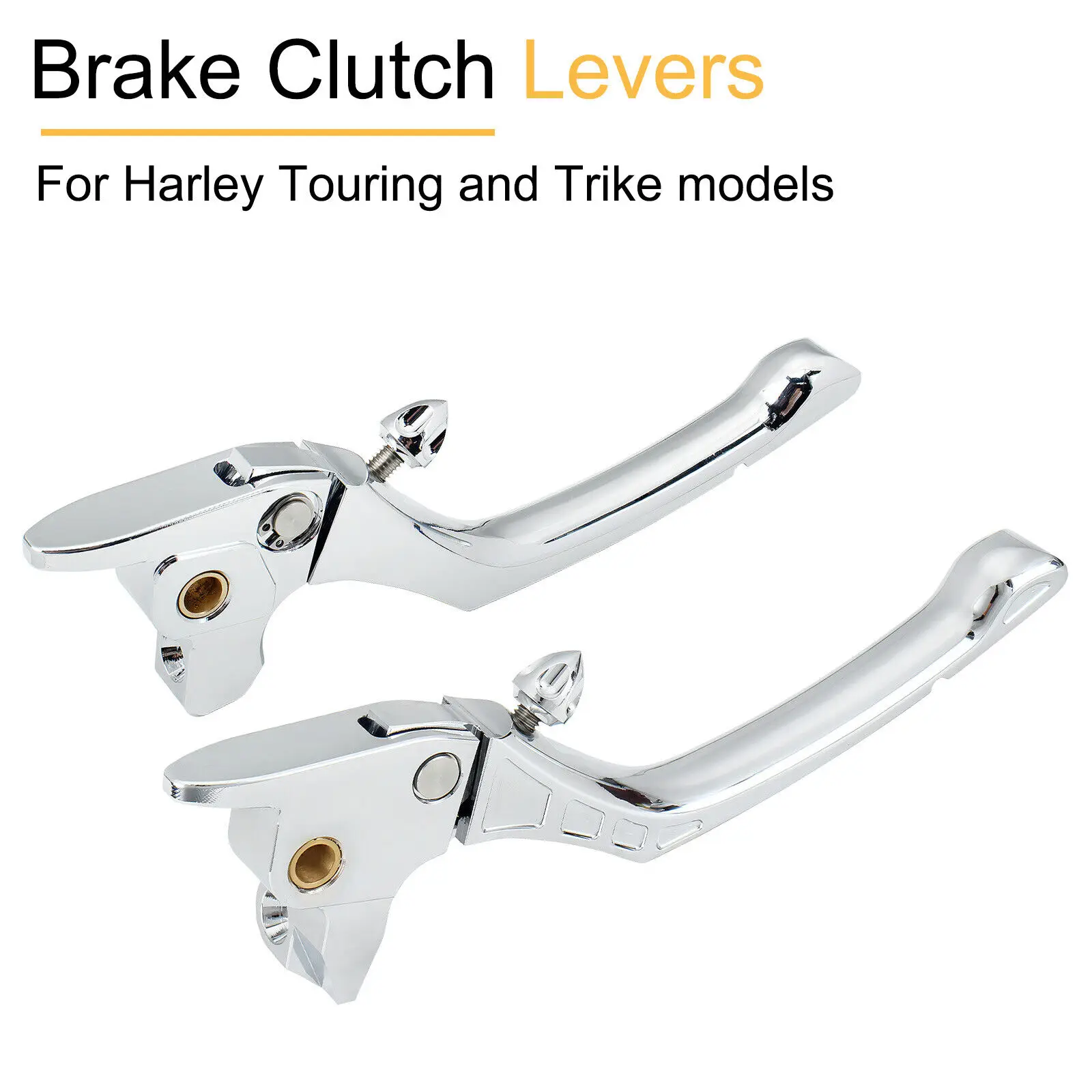 Adjustable CNC Brake Clutch Hand Control Levers For Harley CVO/Touring 2017-2020,Trike 2019-2020 Chrome/Black
Adjustable CNC Brake Clutch Hand Control Levers For Harley CVO/Touring 2017-2020,Trike 2019-2020 Chrome/Black
