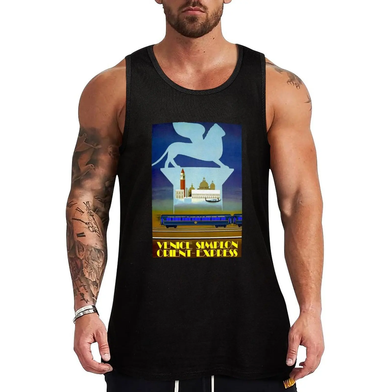 VENICE SIMPLON ORIENT EXPRESS; Travel Advertising Print Tank Top gym training accessories gym clothes for man T-shirt sports
VENICE SIMPLON ORIENT EXPRESS; Travel Advertising Print Tank Top gym training accessories gym clothes for man T-shirt sports