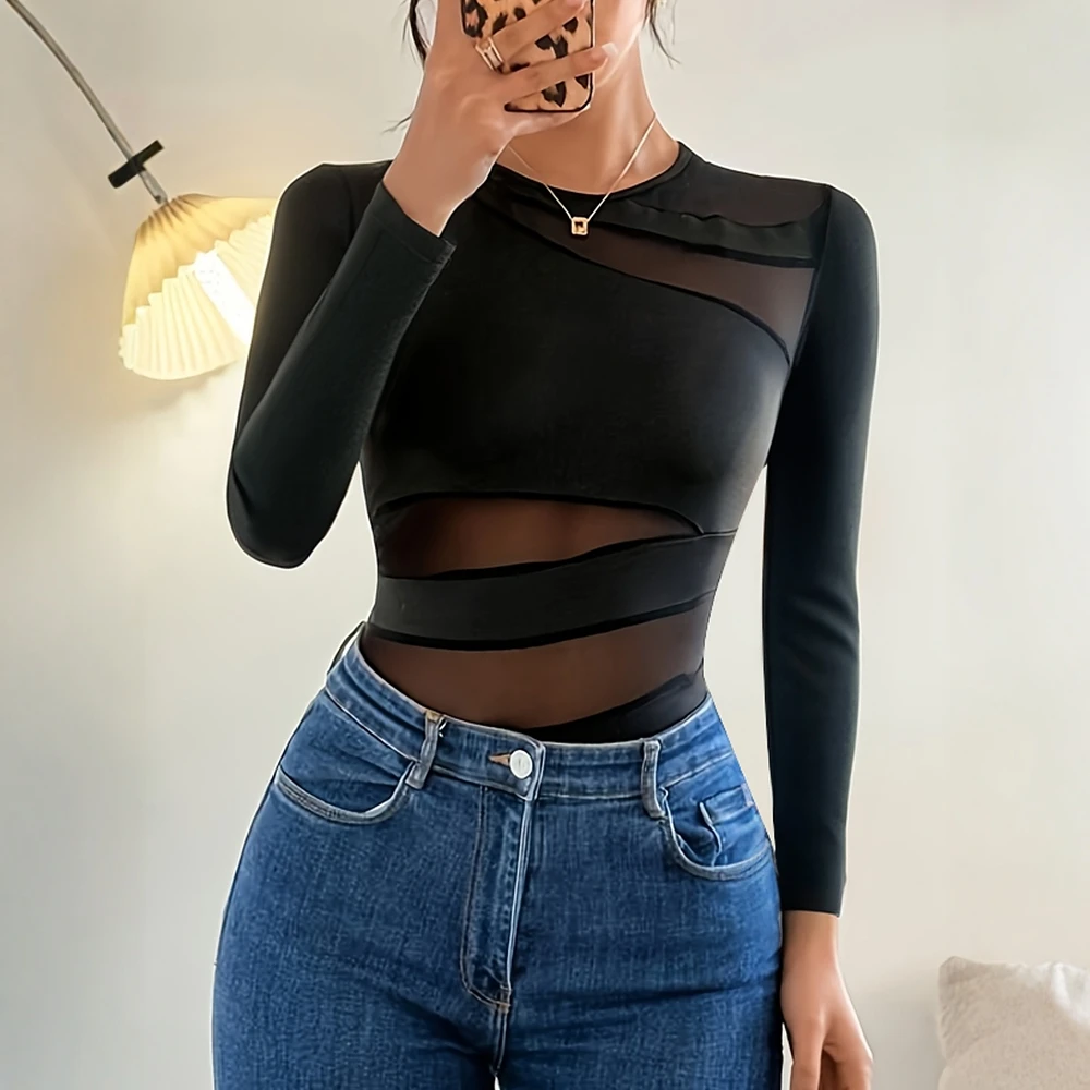 Women's Jumpsuits Autumn Winter 2025 Daily Basic Plain Long Sleeve Round Neck Gauze Sexy Jumpsuits
Women's Jumpsuits Autumn Winter 2025 Daily Basic Plain Long Sleeve Round Neck Gauze Sexy Jumpsuits