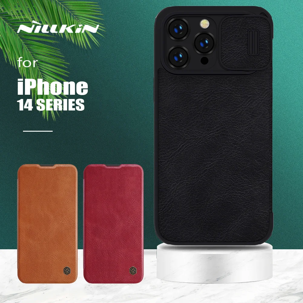 Чехол-книжка Nillkin для iPhone 14 Pro Max, кожаный чехол с откидной крышкой и отделением для карт для камеры, чехол для iPhone 14 Pro, 14 Plus
Чехол-книжка Nillkin для iPhone 14 Pro Max, кожаный чехол с откидной крышкой и отделением для карт для камеры, чехол для iPhone 14 Pro, 14 Plus