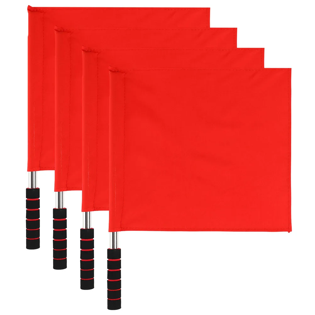4 Pcs Signal Flag Hand Sports Flags Number Soccer Referee Red Professional Linesman 
4 Pcs Signal Flag Hand Sports Flags Number Soccer Referee Red Professional Linesman