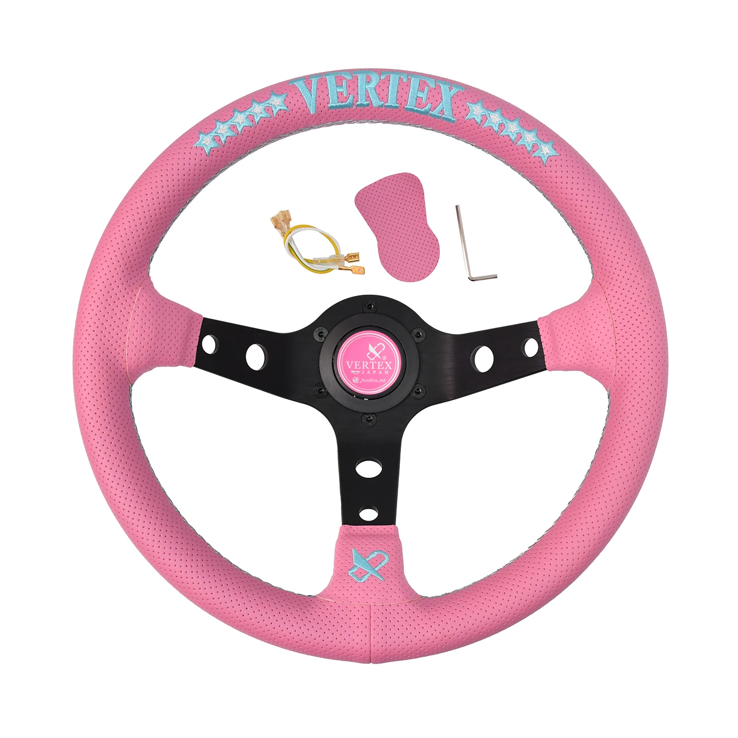 Custom Vertex Game Steering Wheel Aluminum Alloy Embroidery Car Accessories Interior Parts Universal Drift Steering Wheel
Custom Vertex Game Steering Wheel Aluminum Alloy Embroidery Car Accessories Interior Parts Universal Drift Steering Wheel