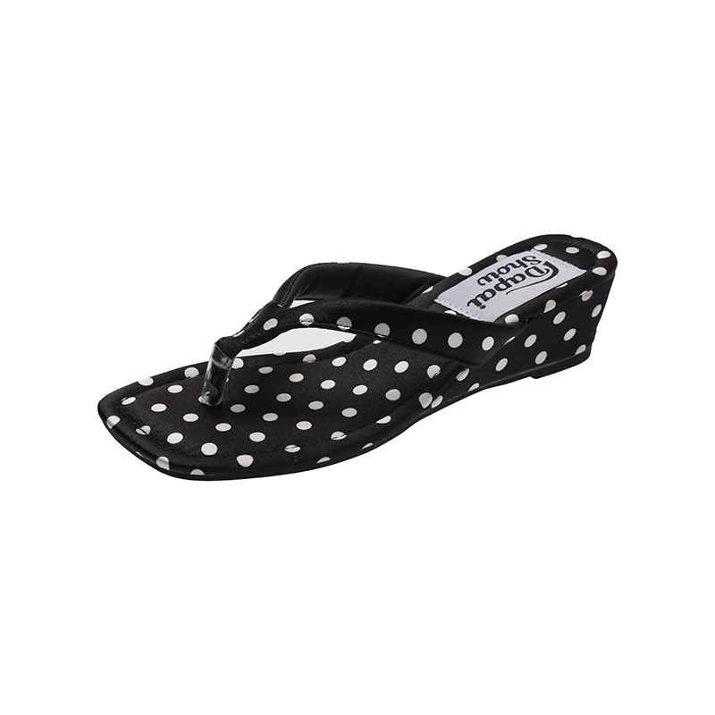 2026 Designer Polka Dot Women Slippers Fashion Wedges Heel Dress Flip Flop Outdoor Clip Toe Beach Vacation Ladies Slides Shoes
2026 Designer Polka Dot Women Slippers Fashion Wedges Heel Dress Flip Flop Outdoor Clip Toe Beach Vacation Ladies Slides Shoes