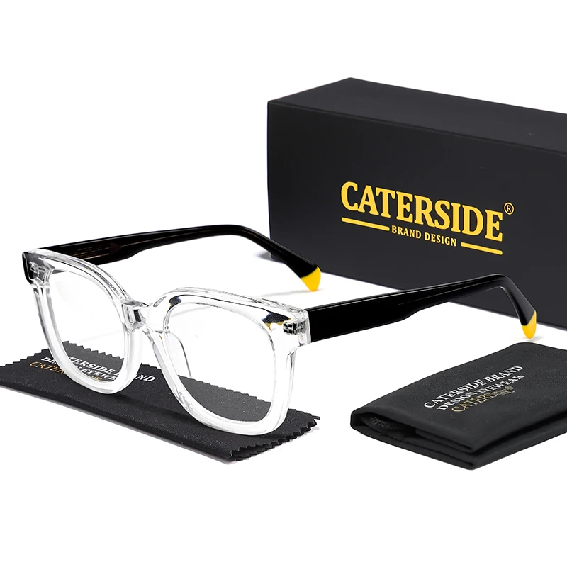 CATERSIDE Fashion Men's Optical Glasses Frame Brand Design High-Quality Acetate Frame Women's Daily Decorative Glasses
CATERSIDE Fashion Men's Optical Glasses Frame Brand Design High-Quality Acetate Frame Women's Daily Decorative Glasses