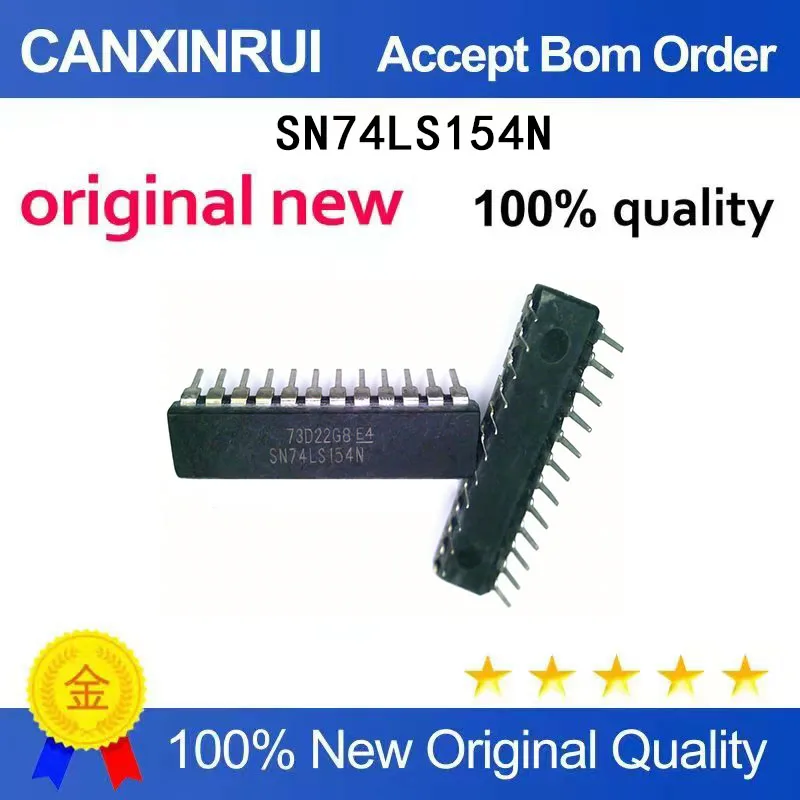 (5-100 pieces)Brand new SN74LS154N 74LS154 DIP-24 narrow body non wide body package spot chip
(5-100 pieces)Brand new SN74LS154N 74LS154 DIP-24 narrow body non wide body package spot chip