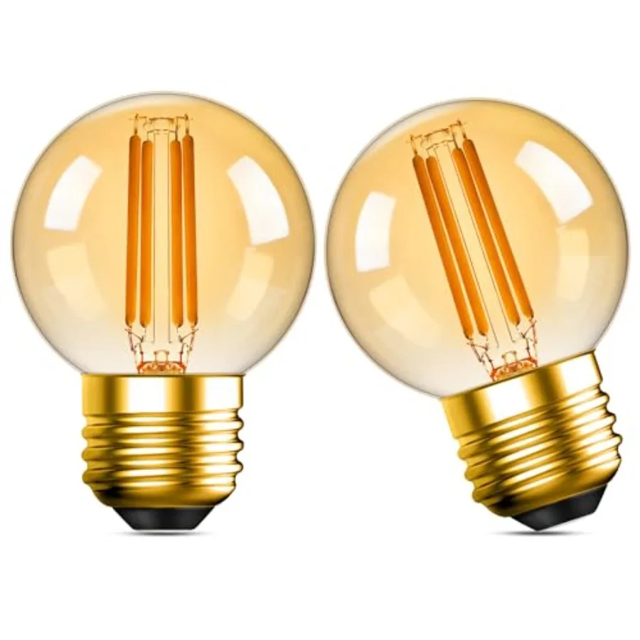 Dimmable Vintage LED Edison Light Bulbs G16.5 4W Globe Decorative Light Bulbs for Ceiling Fan Antique Styles, E26 Small Power,
Dimmable Vintage LED Edison Light Bulbs G16.5 4W Globe Decorative Light Bulbs for Ceiling Fan Antique Styles, E26 Small Power,